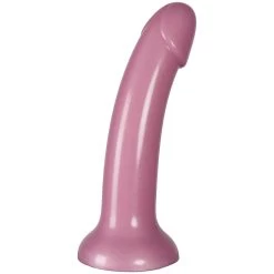 Baseks Sparkling Pink Siliconen Dildo Met Zuignap 18 Cm