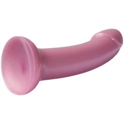 Baseks Sparkling Pink Siliconen Dildo Met Zuignap 18 Cm -Sinful 26844 baseks sparkling pink silicone dildo 04 product q100