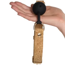 Orion Vegan Fetish Strap Ballgag Van Kurk -Sinful 26952 vegan fetish cork ball gag 50 hand q100