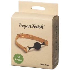 Orion Vegan Fetish Strap Ballgag Van Kurk -Sinful 26952 vegan fetish cork ball gag 90 pack q100
