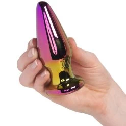 Dream Toys Glamour Glass Vibe Buttplug Met Tapstoelopende Punt En Afstandsbediening -Sinful 26967 dream toys glass tapered remote controlled butt plug 50 hand q100