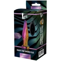 Dream Toys Glamour Glass Vibe Buttplug Met Tapstoelopende Punt En Afstandsbediening -Sinful 26967 dream toys glass tapered remote controlled butt plug 90 pack q100 1
