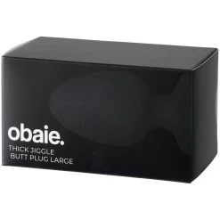 Obaie Thick Jiggle Buttplug Large -Sinful 27019 obaie thick jiggle butt plug large 90 pack q100