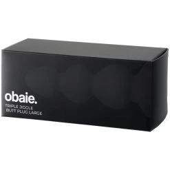 Obaie Triple Jiggle Buttplug Large -Sinful 27021 obaie triple jiggle butt plug large 90 pack q100
