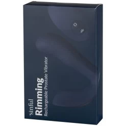 Sinful Rimming Oplaadbare Prostaatstimulator -Sinful 27038 sinful rimming rechargeable prostate vibrator 90 pack q100