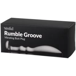 Sinful Rumble Groove Vibrerende Buttplug -Sinful 27045 sinful rumble groove vibrating butt plug 90 pack q100