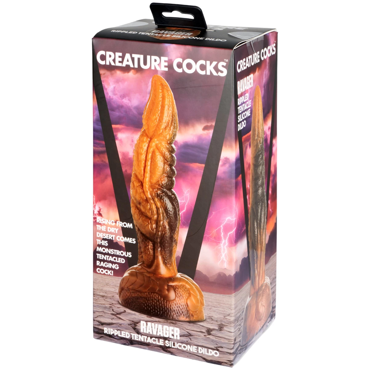 XR Brands Creature Cocks Ravager Rippled Tentacle Siliconen Dildo Met Zuignap 20,5 Cm 6 XR Brands Creature Cocks Ravager Rippled Tentacle Siliconen Dildo Met Zuignap 20,5 Cm - Afbeelding 6