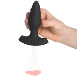 XR Brands Booty Sparks Laser Series Heart Small Buttplug Met Afstandsbediening -Sinful 27120 booty sparks laser series heart small remote controlled butt plug 50 hand q100