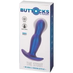 Toyjoy Buttocks The Stout Opblaasbare En Vibrerende Buttplug -Sinful 27134 toyjoy buttocks inflatable and vibrating buttplug 90 pack q100