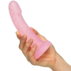 Baseks Pink Starry Siliconen Dildo 18 Cm -Sinful 27140 baseks pink starry silicone dildo 18 cm 50 hand q100