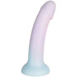 Baseks Playful Pink Gradient Siliconen Dildo Met Zuignap 18 Cm