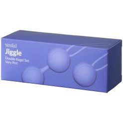 Sinful Jiggle Very Peri Kegel Set -Sinful 27175 sinful jiggle double kegel training set 90 pack q100