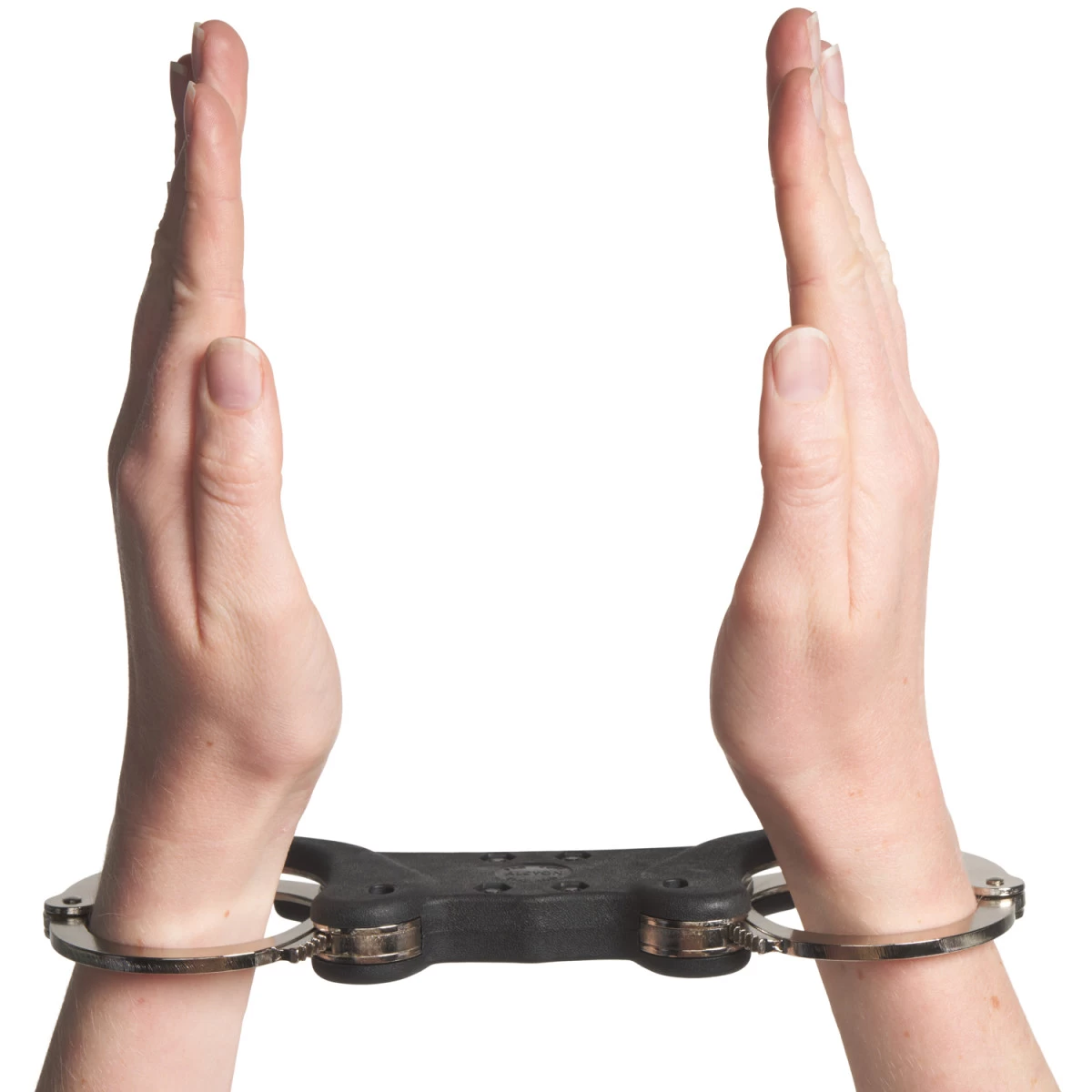 Mister B Black Double Lock Stalen Handboeien 2 Mister B Black Double Lock Stalen Handboeien - Afbeelding 2