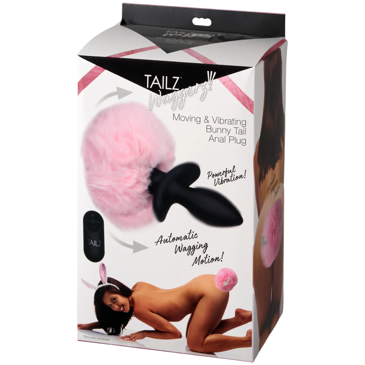 XR Brands Tailz Wagging Bunny Tail Vibrerende Buttplug Met Afstandsbediening 4 XR Brands Tailz Wagging Bunny Tail Vibrerende Buttplug Met Afstandsbediening - Afbeelding 4