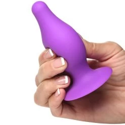 XR Brands Squeeze-It Squeezable Buttplug Medium 10 XR Brands Squeeze-It Squeezable Buttplug Medium -Sinful 27346 squeeze it squeezable medium butt plug 05 product q100
