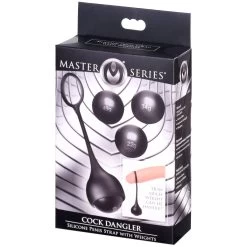 XR Brands Master Series Cock Dangler Eikelring Met Gewichten 15 XR Brands Master Series Cock Dangler Eikelring Met Gewichten -Sinful 27352 master series cock ring with steel weights 90 pack q100