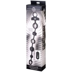 XR Brands Master Series Dark Rattler Vibrerende Anale Kralen Met Afstandsbediening -Sinful 27354 master series remote controlled vibrating anal beads 90 pack q100