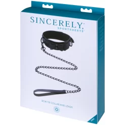 Sportsheets Sincerely Vlinderstrik Halsband En Ketting -Sinful 27366 sincerely bow tie collar and leash 90 pack q100