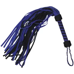 XR Brands Strict Leather Blue Suede Flogger