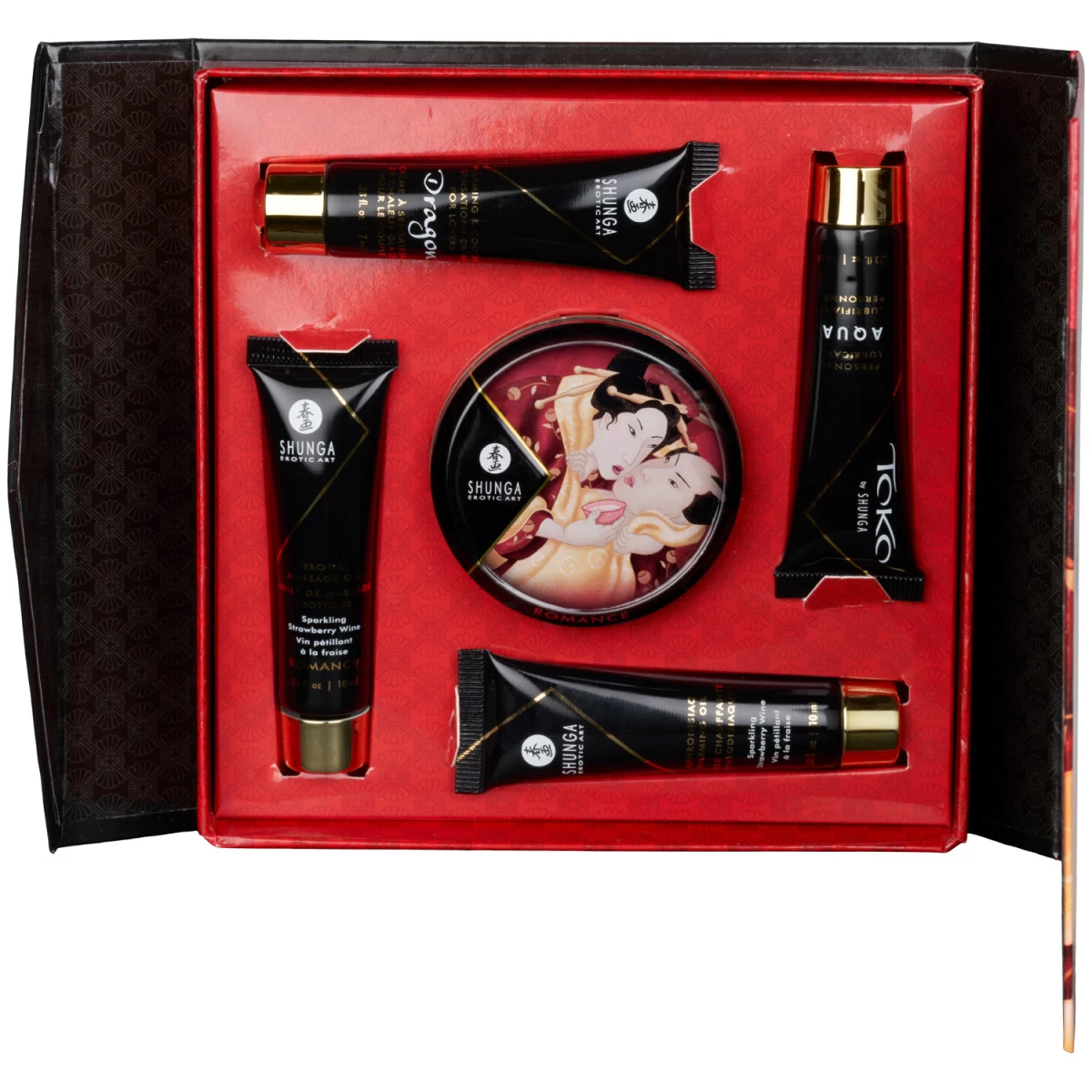 Shunga Geisha's Sparkling Strawberry Wine Intieme Massage Set 1 Shunga Geisha's Sparkling Strawberry Wine Intieme Massage Set