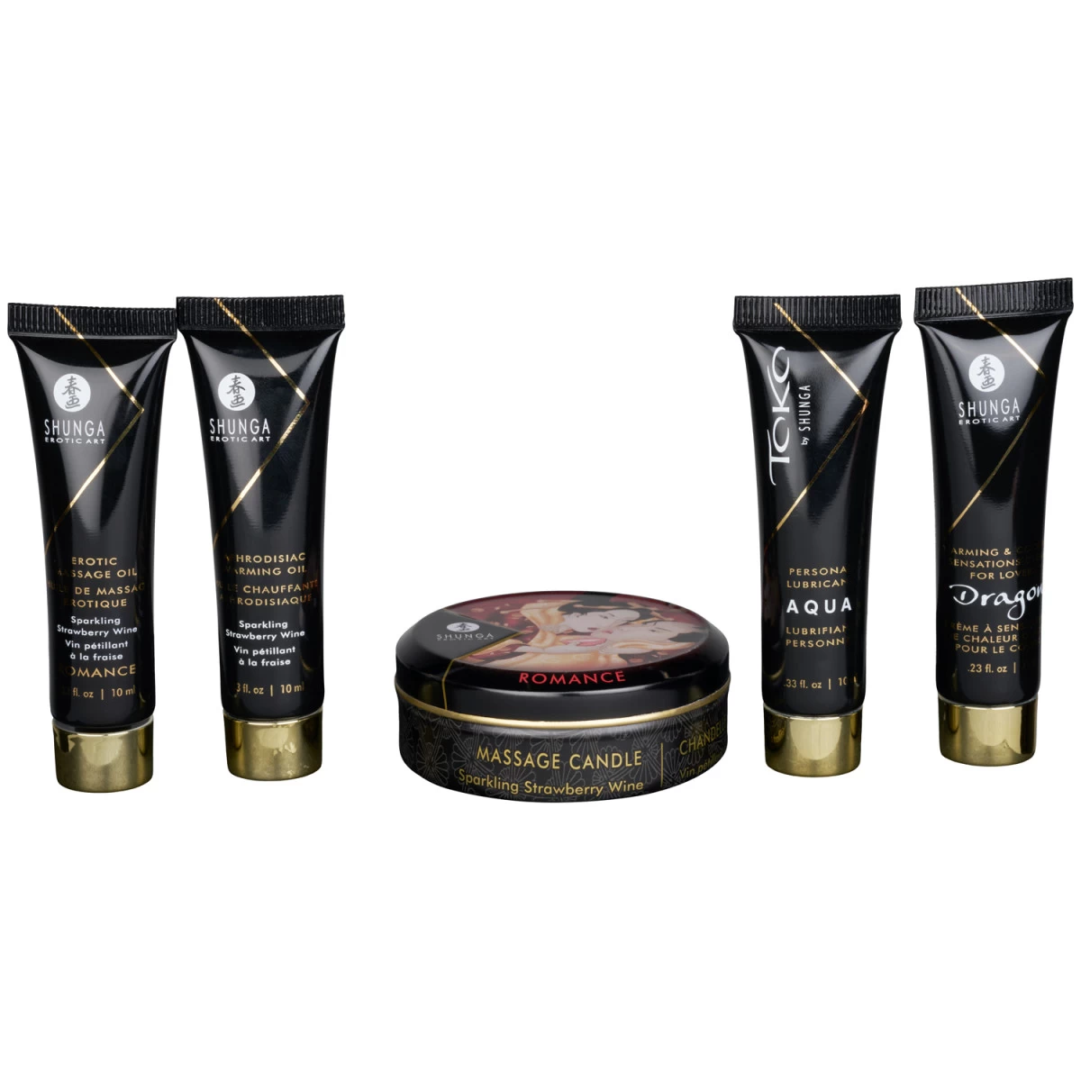 Shunga Geisha's Sparkling Strawberry Wine Intieme Massage Set 2 Shunga Geisha's Sparkling Strawberry Wine Intieme Massage Set - Afbeelding 2