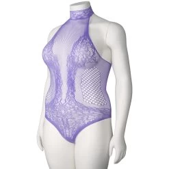 NORTIE Fryd Very Peri Kruisloze Bodystocking Plus Size -Sinful 27498 nortie fryd bundlos bodystocking plus size very peri 05 product q100