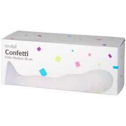 Sinful Confetti Dildo Met Zuignap 18 Cm -Sinful 27538 sinful confetti dildo medium18 cm 90 pack q100
