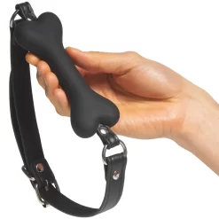 Obaie Kunstleren Dog Bone Gag -Sinful 27550 obaie imitation leather silicone dog bone gag 50 hand q100
