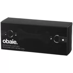 Obaie Kunstleren Dog Bone Gag -Sinful 27550 obaie imitation leather silicone dog bone gag 90 pack q100