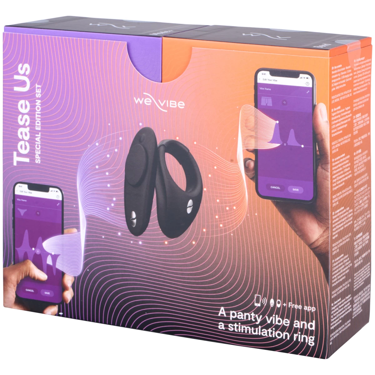 We-Vibe Tease Us Moxie Slipjes Vibrator En Bond Vibrerende Cockring Set 10 We-Vibe Tease Us Moxie Slipjes Vibrator En Bond Vibrerende Cockring Set - Afbeelding 10