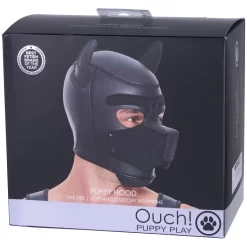 Shots Ouch! Puppy Play Neopreen Puppy Masker -Sinful 27667 ouch puppy play neoprene puppy hood 90 pack q100