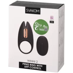 Svakom Winni 2 Vibrerende Cockring Met Afstandsbediening -Sinful 27678 svakom winni 2 remote controlled cock ring 90 pack q100