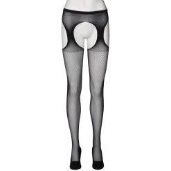 NORTIE Fenja Kruisloze Jarretel Panty -Sinful 27774 nortie fenja crotchless suspender tights 04 product q100