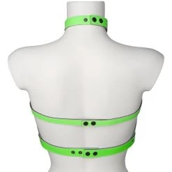 Shots Ouch! Glow In The Dark BH Harnas -Sinful 27804 ouch glow in the dark chest harness 03 product q100