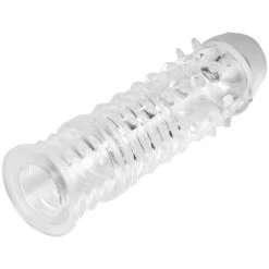 Baseks Clear Stimulation Penisverlenger Sleeve -Sinful 27822 baseks clear stimulation penis extender sleeve 03 product q100
