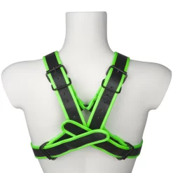 Shots Ouch! Glow In The Dark Kruis Borstharnas -Sinful 27866 ouch glow in the dark cross chest harness 03 product q100